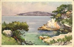 Vintage Postcard Fantasy Illustrator Marc