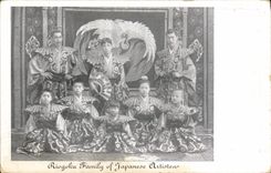 CPA Riogoku Family of Japanase Artists Japon Nippon 