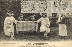 Postal el Weberty Acróbatas fantásticos maravillosos