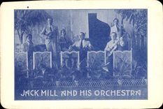 Vintage Postcard Jack Millet and his orchestrated