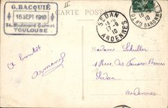 Vintage Postcard Kiosk of the music Park of the Large Toulouse Round