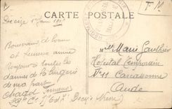 Vintage Postcard Kiosk of the music the Nevers park