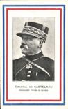 Vintage Postcard General Militaria of Castelnau Ordering the army of Lorraine
