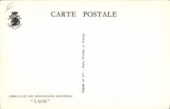 CPA Bateau Paquebot Compagnie des Messageries Maritimes Laos 