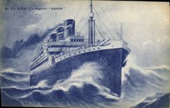 CPA Bateau Paquebot Lutetia En mer 