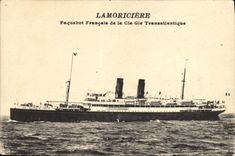 CPA Bateau Paquebot Francais de la Cie Gle Transatlantique Lamoriciere 