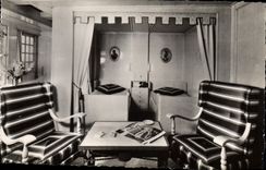 Modern Postcard Boat Steamer Freedom Apartment of Alsace luxury 1st class