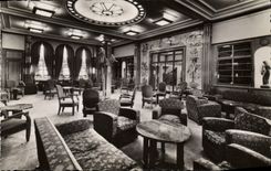 Modern Postcard Boat Steamer Freedom Living room Library of 1st class