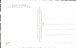 CPM Bateau Paquebot Liberte Salon Bibliotheque de 1ere classe 