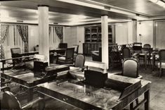 Modern Postcard Boat Steamer Freedom Living room of reading and correspondence classifies cabin