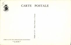 CPA Bateau Paquebot Compagnie des Messageries Maritimes Laos 