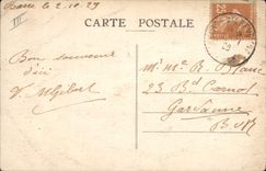 Vintage Postcard Cevennes Bell the Edge of Hospitalet between Bar and Pompidou Station rescue with bell