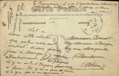 Vintage Postcard Cloche Bourges Plate Forms tower of the cathedral Beffroy and Pelican