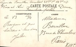 Vintage Postcard Bell Gothic Dreux Room on the 2nd floor of the Town hall