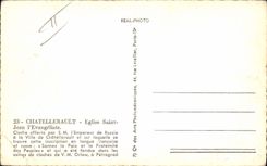 CPM Cloche Chatellerault Eglise Saint Jean l'Evangeliste Cloche offerte par SM l'empereur de Russie Russia