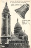 CPA Cloche Paris La basilique du Sacre Coeur de Montmartre et la Savoyarde