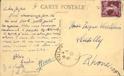 Vintage Postcard miraculous Bell Durandal the trunk