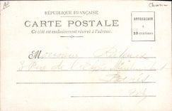 Vintage Postcard Drives out Hunter the bison