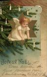 Vintage Postcard Fantasy Illustrator Christmas Angel