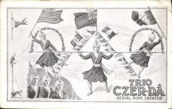 CPA Trio Czer Da Aerial Rope Creator 