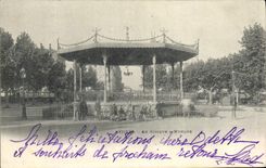CPA Kiosque a musique Beziers 
