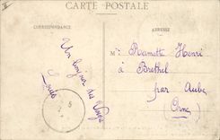 Postal Toul el Lugar de la República y el Quiosco de la música