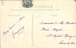 Postal Quiosco Granville la música militar al curso Jonville