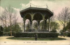 CPA Kiosque de la Patte d'Oie Reims 