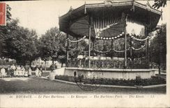 Postal Quiosco Roubaix el parque Barbieux Niños