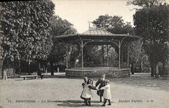 CPA Kiosque a musique Enfants Pontoise 