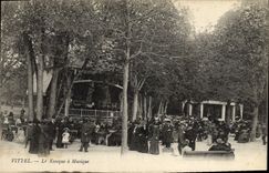 CPA Kiosque a musique Vittel 