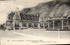 Postal Santa Dirección Residencia de los Ministros Belgas la Hostelería y el Quiosco tiene música