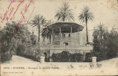 CPA Kiosque et jardin public Hyeres 