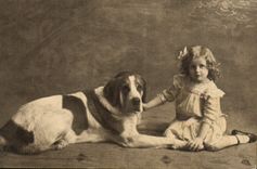 CPA Chiens Chien Enfant 