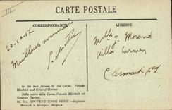 CPA Militaria Dans la boucle de la Cerna Voivode Mitchich et le General Gerome 