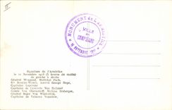 CPA Militaria Signature de l'armistice Weygand Foch 