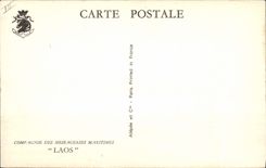 CPA Bateau Compagnie des Messageries Maritimes Laos