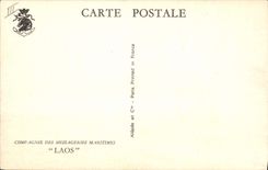 CPA Bateau Compagnie des Messageries Maritimes Laos
