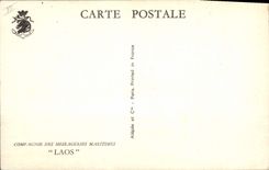 CPA Bateau Compagnie des Messageries Maritimes Laos