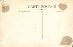 Vintage Postcard Boat Lotus French Steamer of the Shipping company by heavy sea