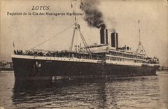 CPA Bateau Lotus Paquebot de la Cie des Messageries Maritimes
