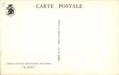 CPA Bateau Compagnie des Messageries Maritimes Laos