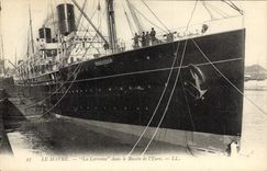 CPA Bateau Le Havre La Lorraine dans le bassin de l'Eure 