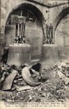 CPA Cloche Reims La cathedrale Les cloches et debris apres l'incendie Militaria 