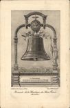 Vintage Postcard Bell Basilica of the Sacring Paris Heart