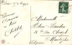 Vintage Postcard Bell Child Christmas