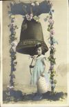 CPA Cloche Enfant Paques