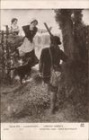 CPA Chasse Salon 1912 Gaudefroy Chasse gardee Chien Femmes 