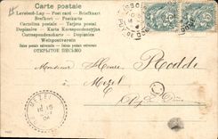 Vintage Postcard Drives out Hunters Dog Sheep