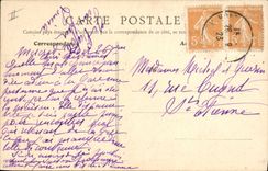 Vintage Postcard Drives out Oudry Blanche bitch of the pack of Louis XV Museum of Louvre Paris